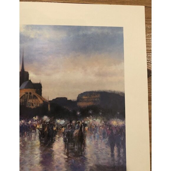 30"x25 Signed Numbered Limited Edition Print of ETERNAL NOTRE DAME by CHA' HYONG - Picture 7 of 9